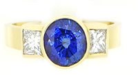 Ring Sommer Woman in Yellow Gold Zaffiro 2.18 Ct 10058251-17 - 10058251-17